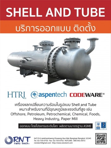 ออกแบบติดตั้ง SHELLANDTUBE
